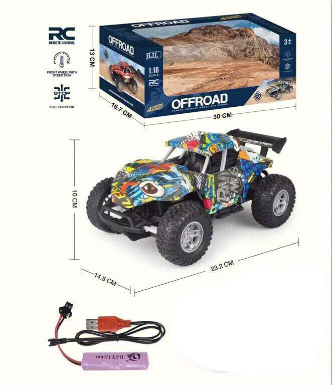 Mamido Terénní auto na dálkové ovládání Buggy 1:16 modré MT1570 RC