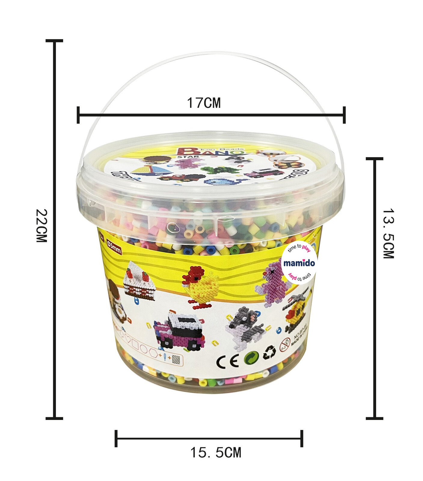 Mamido Velký kyblík zažehlovacích korálků MT1543