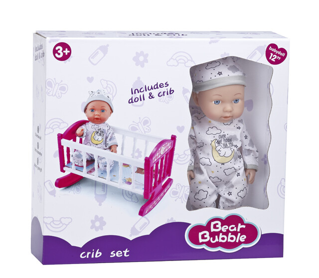 Mamido Panenka miminko s kolébkou 30 cm MT1630