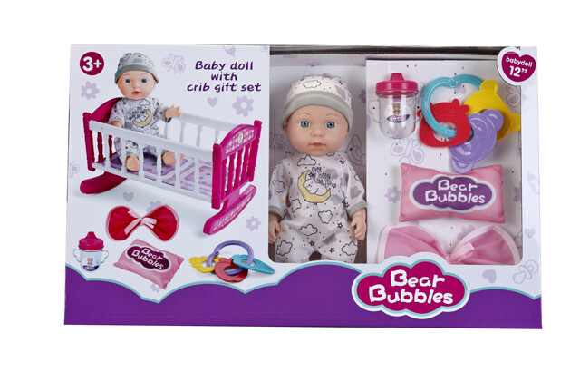 Mamido Panenka miminko s kolébkou a doplňky MT1633