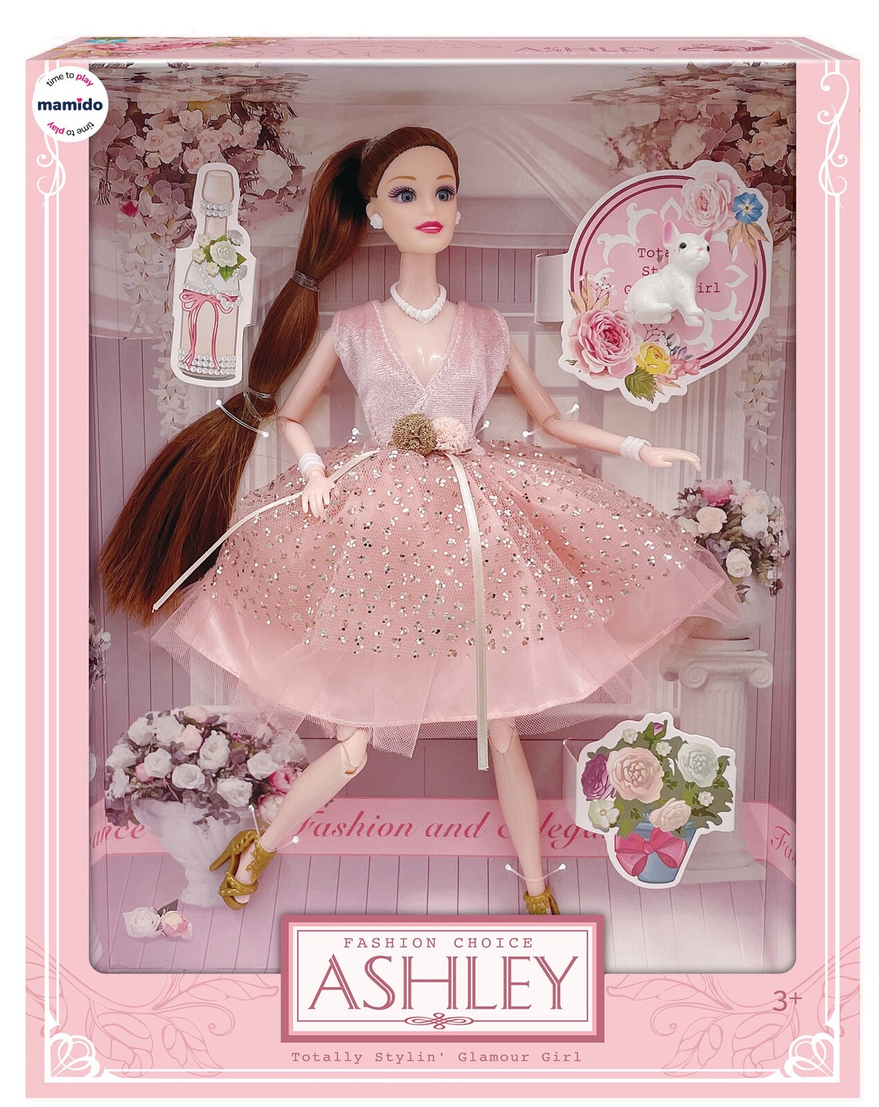 Mamido Panenka Ashley ve společenských šatech bruneta MT1241