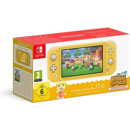 Nintendo Switch Lite konzole žlutá + ACNH bundle