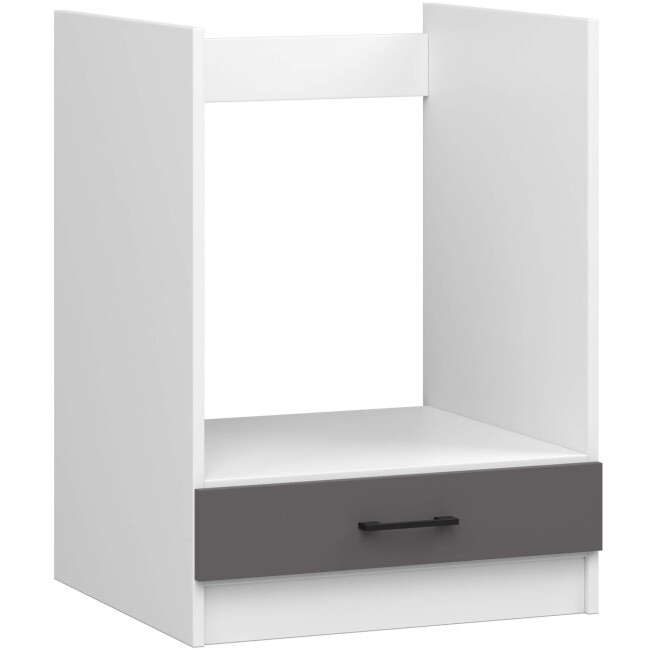 Spodní kuchyňská skříňka na troubu OLIWIA S60KU bílá / šedá