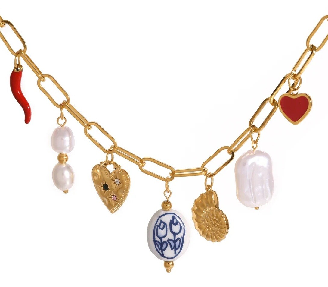 ELENYS Bella Vita – pozlacený náhrdelník 18K žluté zlato Délka: 45+5 cm / max. 50 cm