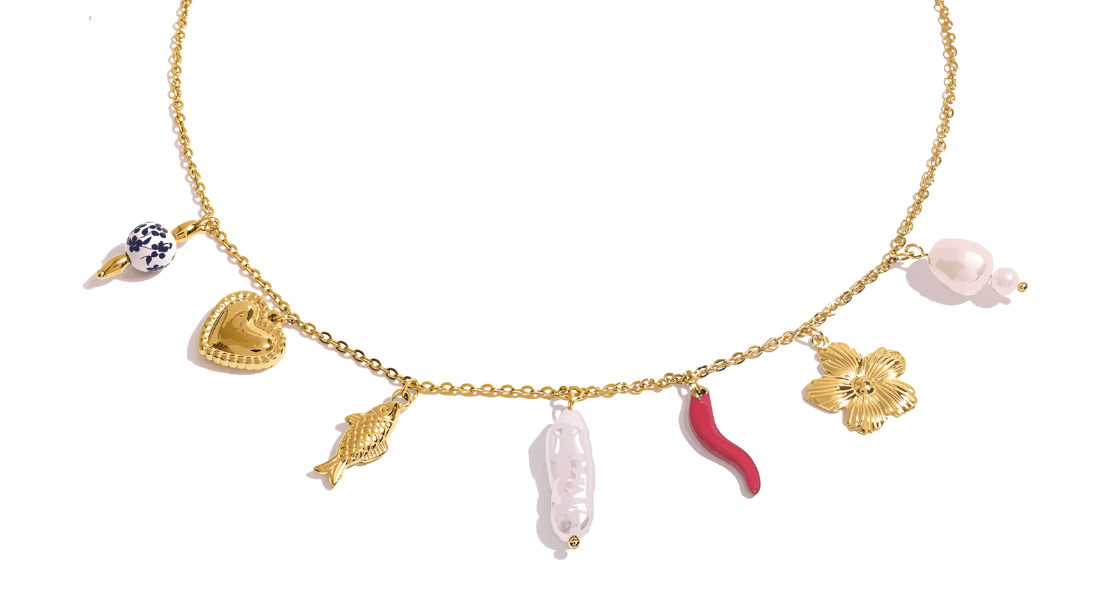 ELENYS Bella Vita mini – pozlacený náhrdelník 18K žluté zlato Délka: 45+5 cm / max. 50 cm