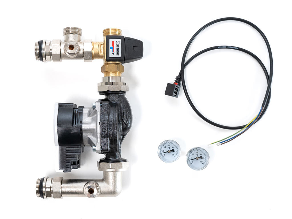 Wigell Směšovací sada WILO+ESBE Kvs 3.4. (20-50 st.), niklovaná