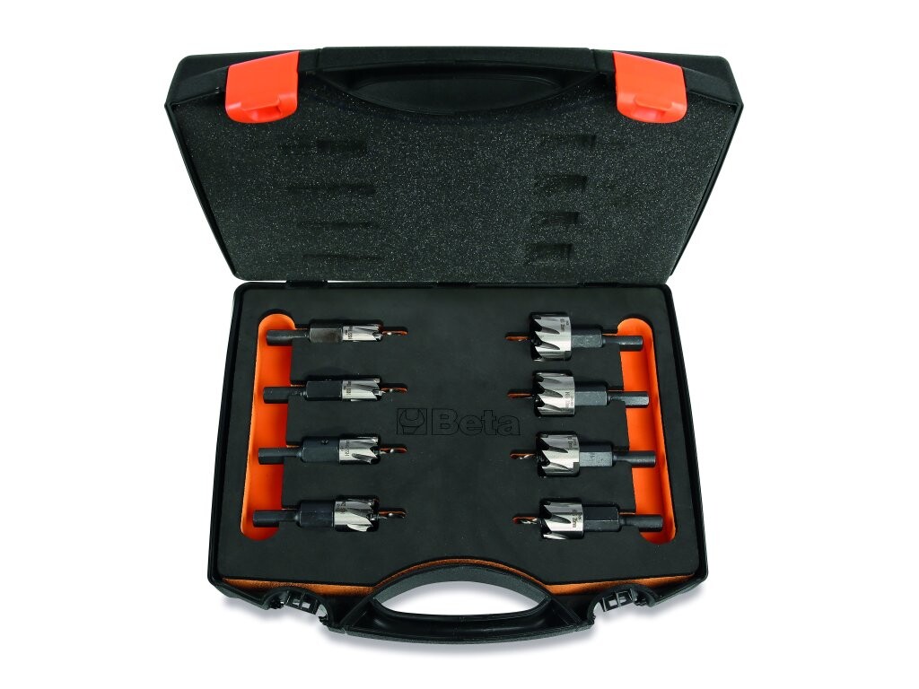 Sada 8 fréz na otvory, HSS, plně vybroušené