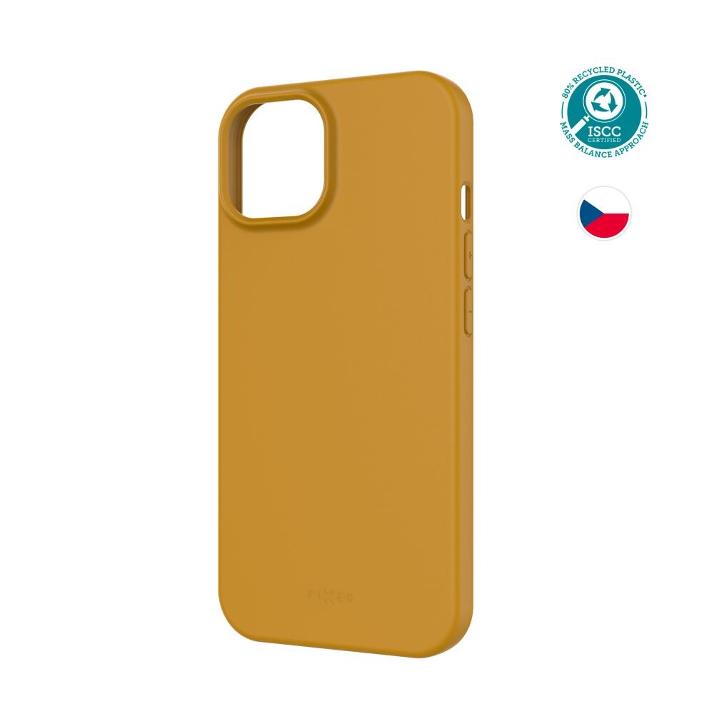 TPU gelový kryt FIXED ReStory pro Apple iPhone 15, zlatý