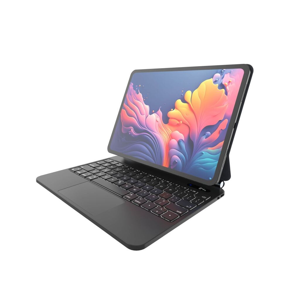 Pouzdro s bezdrátovou klávesnicí FIXED Typee pro Apple iPad Pro 12,9" (2018-2022)/iPad Pro 13"/iPad Air 13", CZ, černé