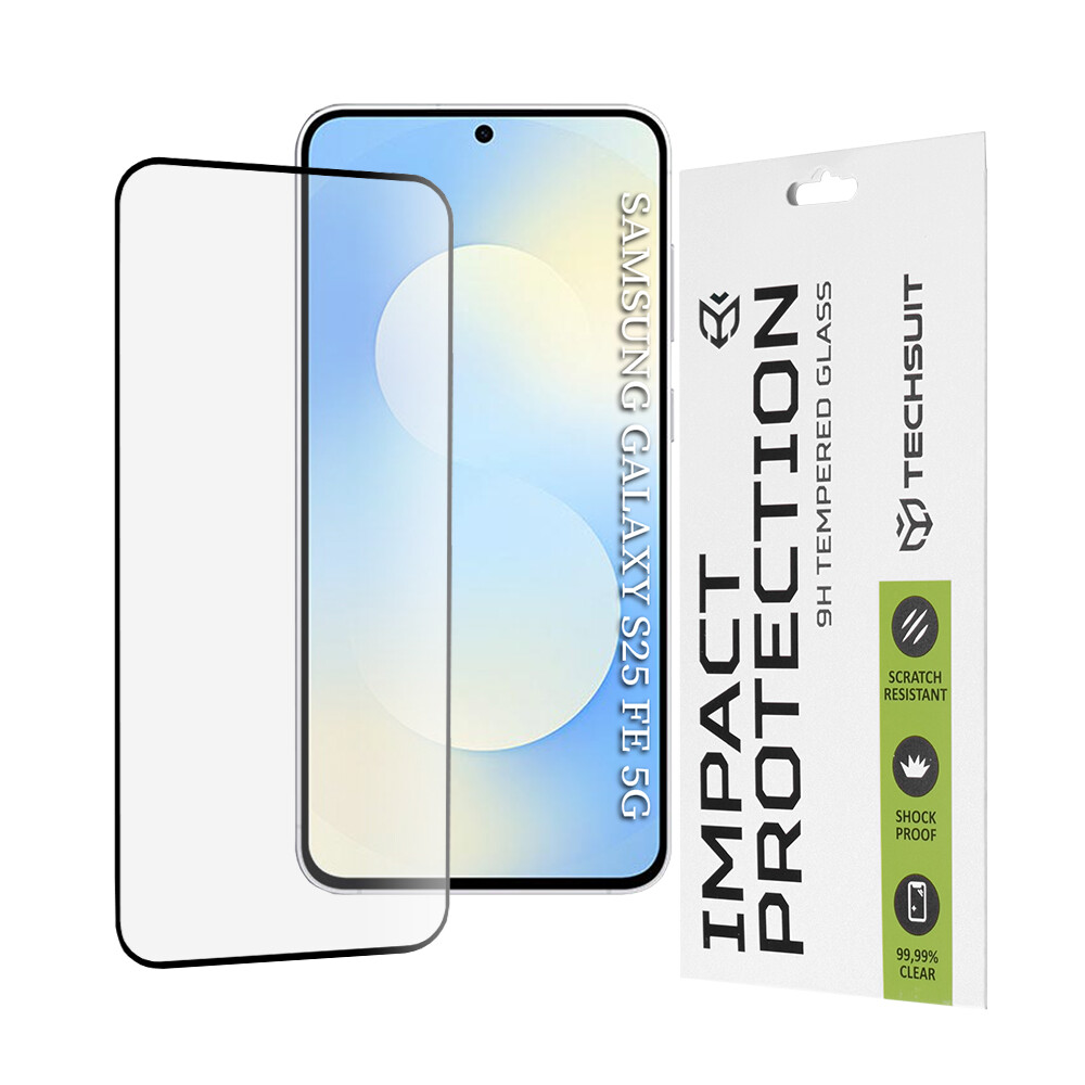 Ochranné sklo Techsuit 111D pro Samsung Galaxy S25 FE černé