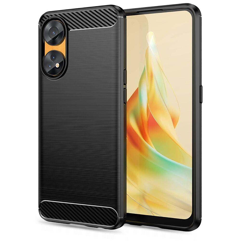 Techsuit Karbon Silikon Oppo Reno8 T Black