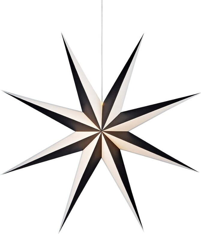 Černo-bílá světelná dekorace Markslöjd Alva, ø 75 cm