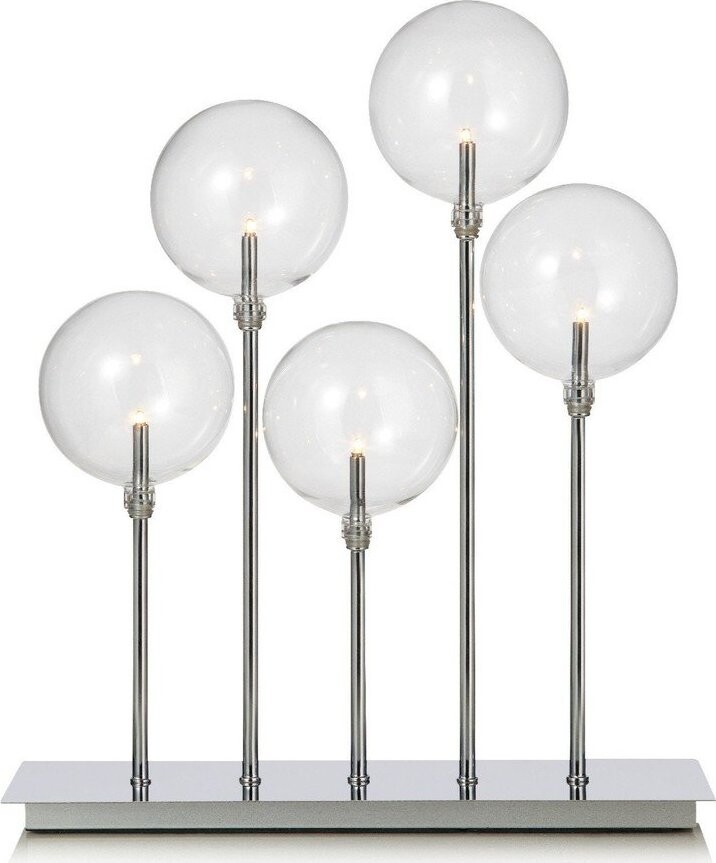 Svícen ve stříbrné barvě Markslöjd Master, výška 42 cm