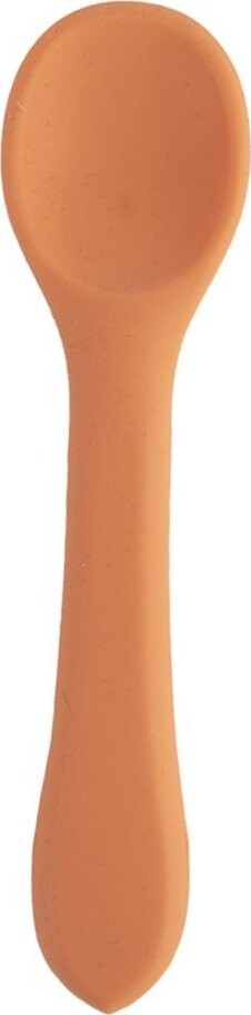 Oranžová dětská lžička ze silikonu – Orion