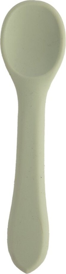 Šalvějově zelená dětská lžička ze silikonu – Orion