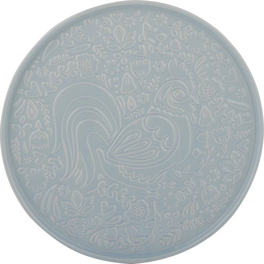 Šedomodrý servírovací keramický talíř ø 30 cm Home to Roost – Mason Cash