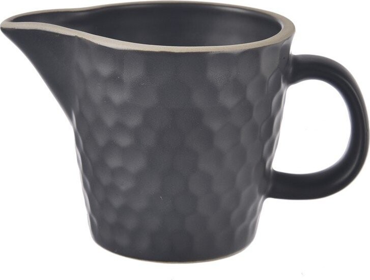 Černá keramická konvička na mléko 100 ml Tea Time – Orion