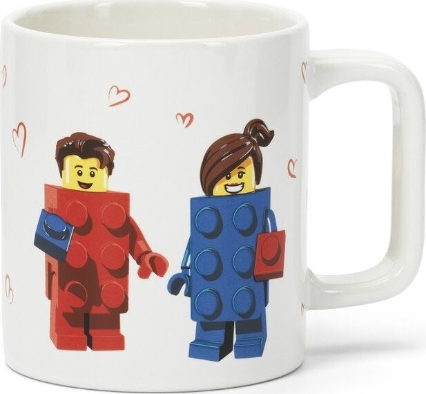 Bílý keramický dětský hrnek 300 ml Love – LEGO®