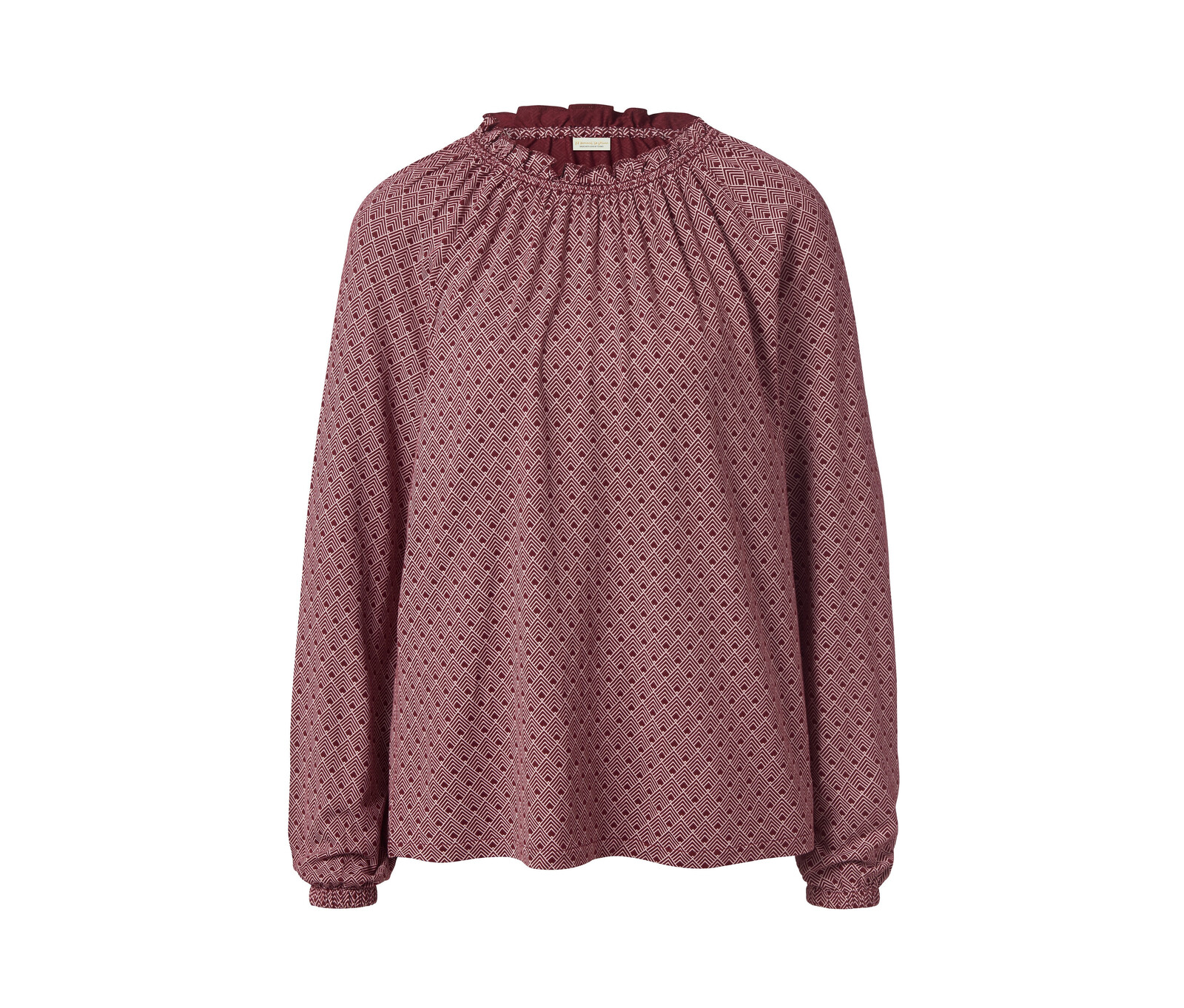 Tchibo - Halenkové triko s potiskem - pro ženy - vel. XL 48/50 - barva: červená/s potiskem