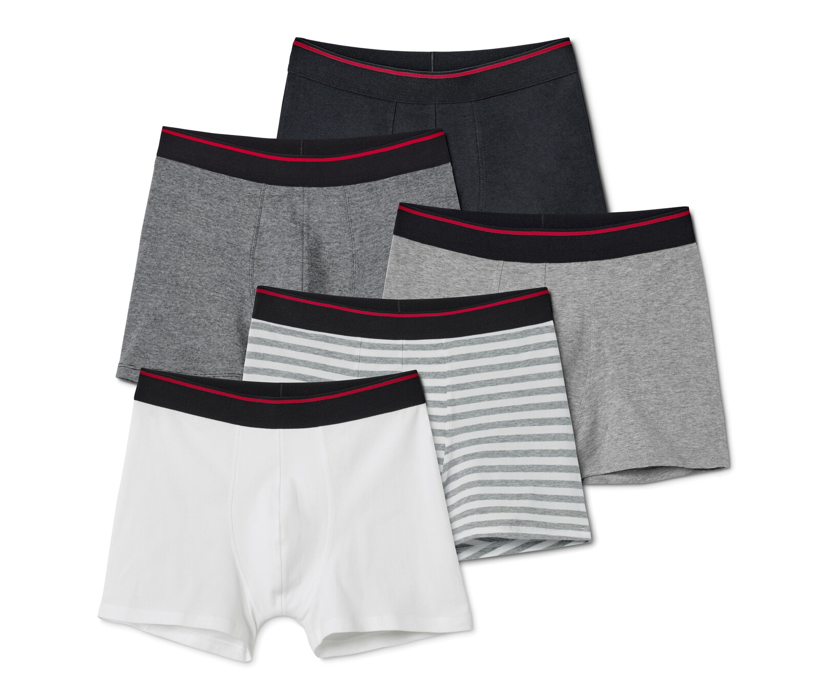 Tchibo - Boxerky - pro muže - vel. L/6 - barva: černá/s proužky