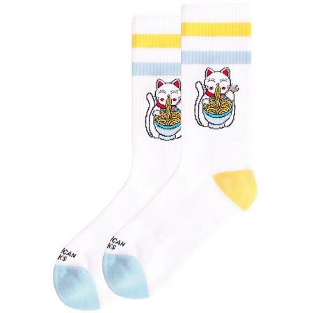 Ponožky American Socks Neko - Bílá - Univerzální