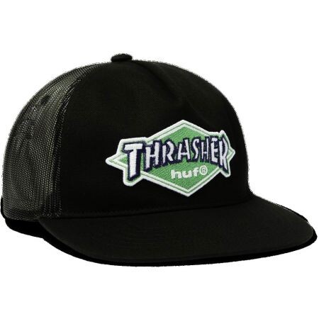 Kšiltovka Huf X Thrasher Logo Twill Truc - Černá - Univerzální