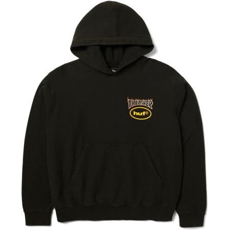 Mikina Huf Meltdown Heavyweight Hoodie - Černá - L