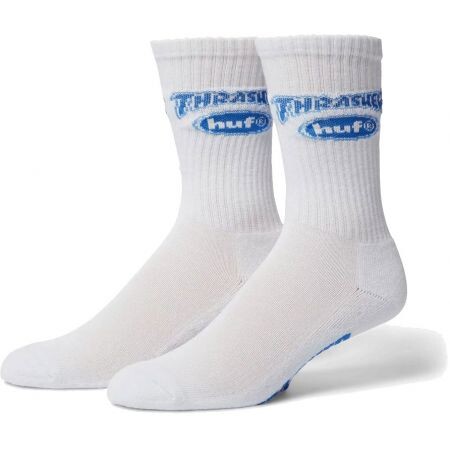 Ponožky Huf X Thrasher Logo - Bílá - Univerzální