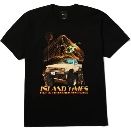 Triko Huf Island Times - Černá - L
