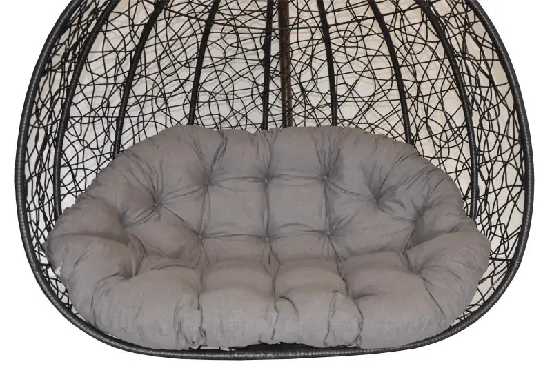 Axin Trading Polstr na závěsnou houpačku Double - šedý melír