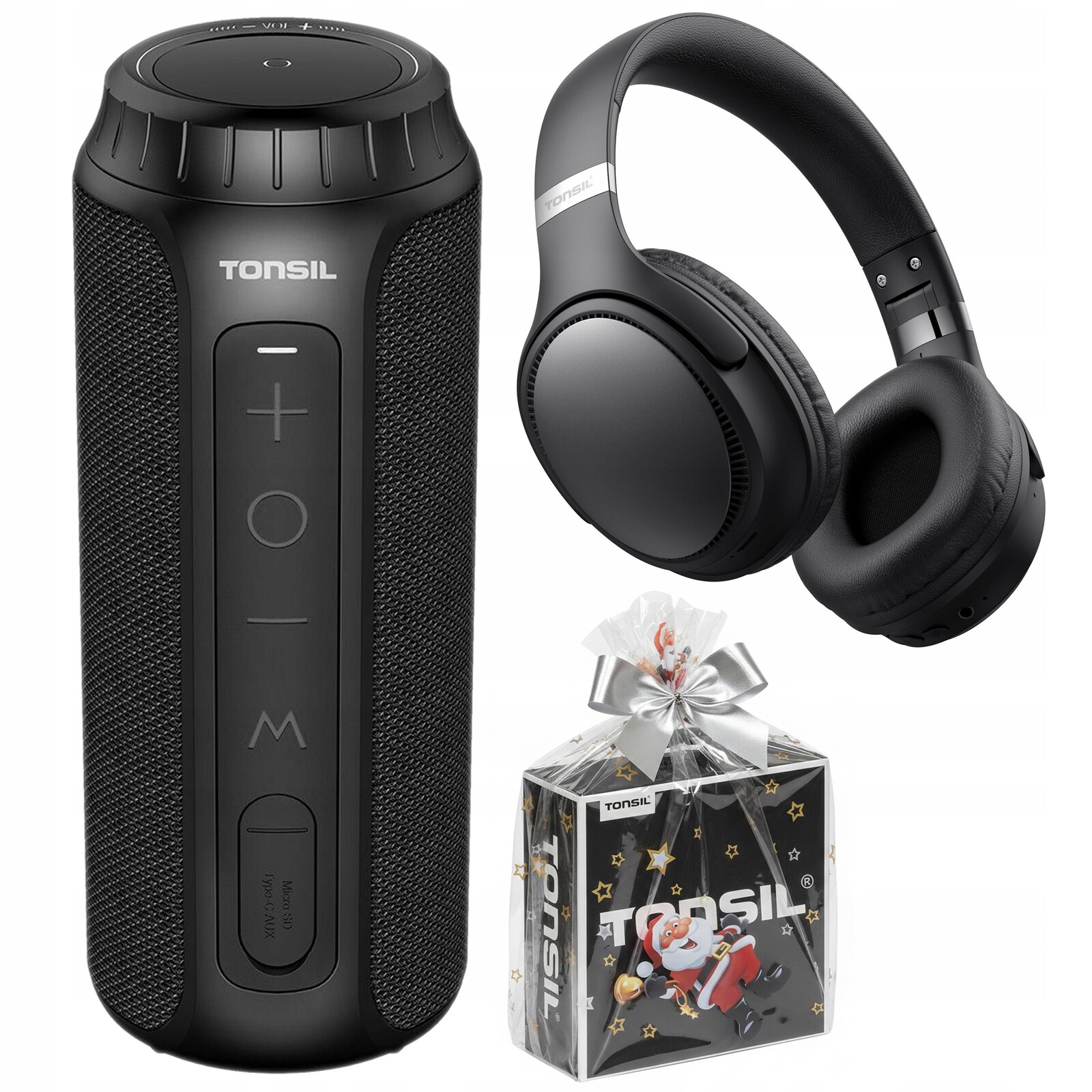 Dárková Sada Tonsil: Bluetooth reproduktor Flip 6 sluchátka R35 černá