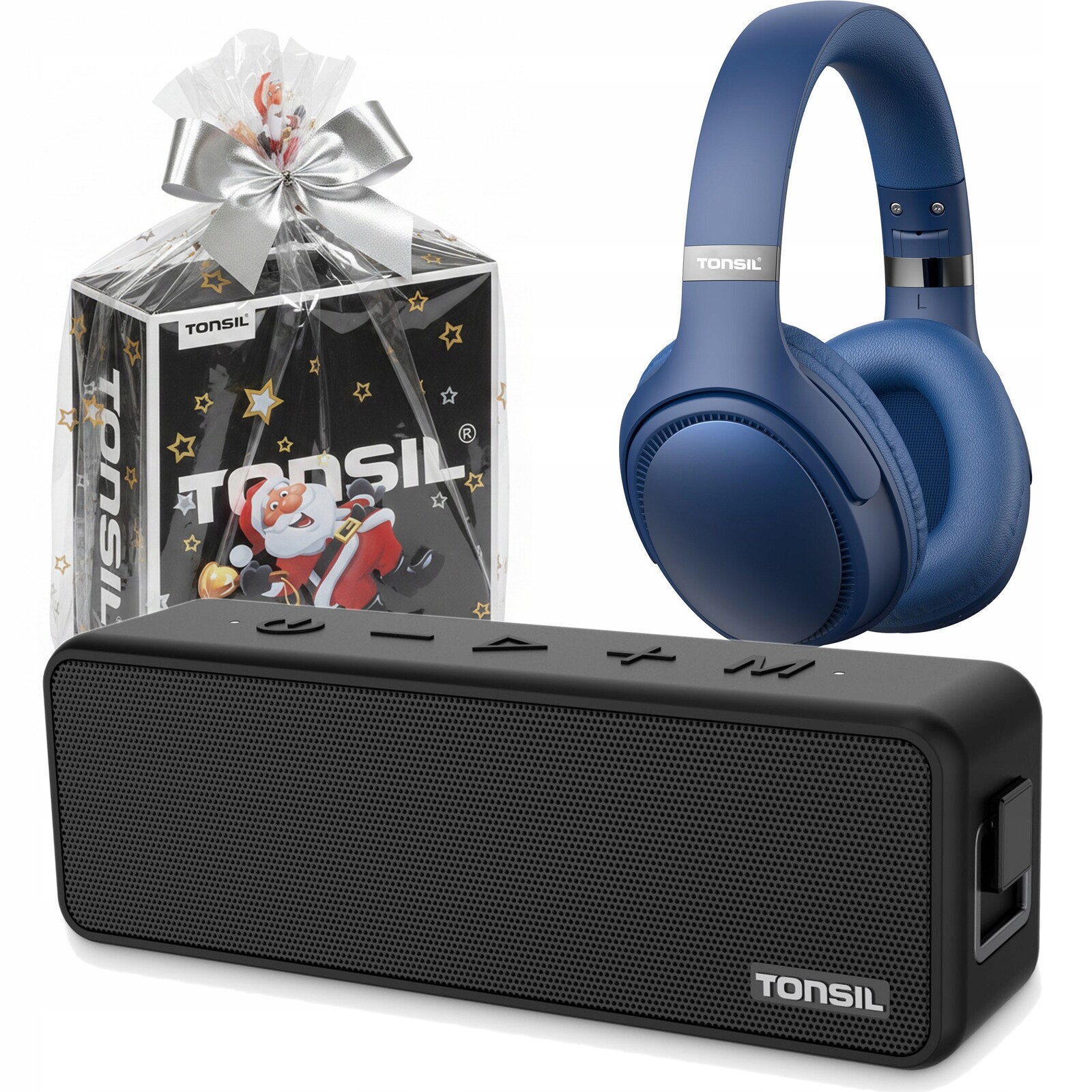Dárková Sada Tonsil: Bluetooth reproduktor Go 6 sluchátka R35 Modrá