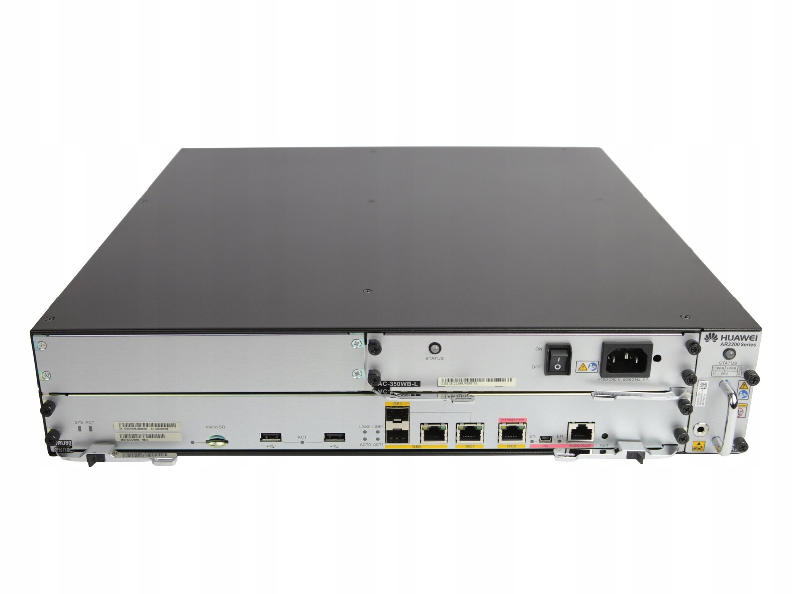 Enterprise Router Huawei AR2240 Vpn SRU80 Napájecí adaptér 350W AR0M0024EA00 Nový