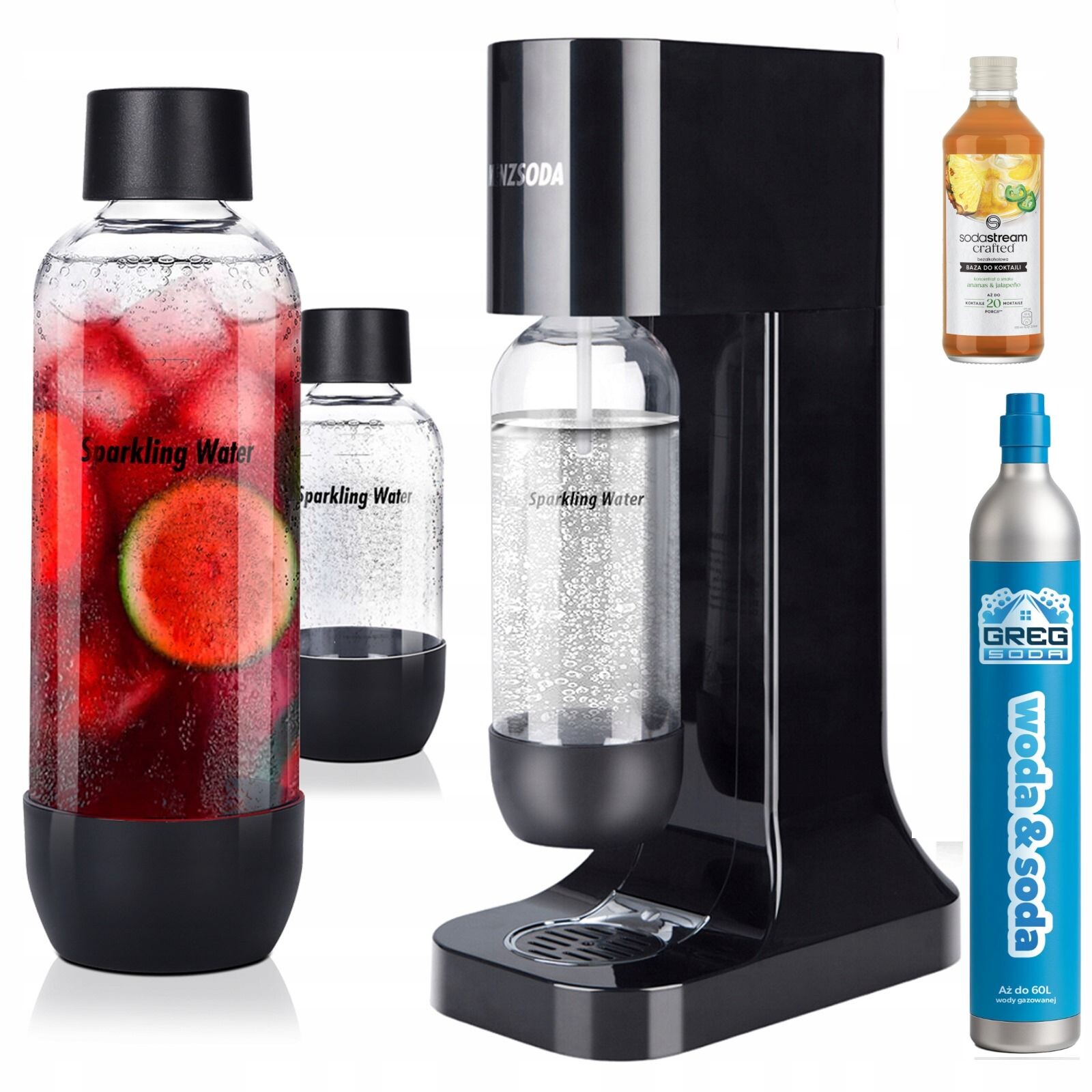 Výrobník Sody Menzsoda 2x láhev Sirup