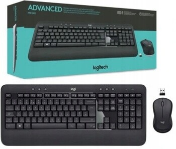 Sada bezdrátové klávesnice a myši Logitech MK545 Qwerty Německé Znaky