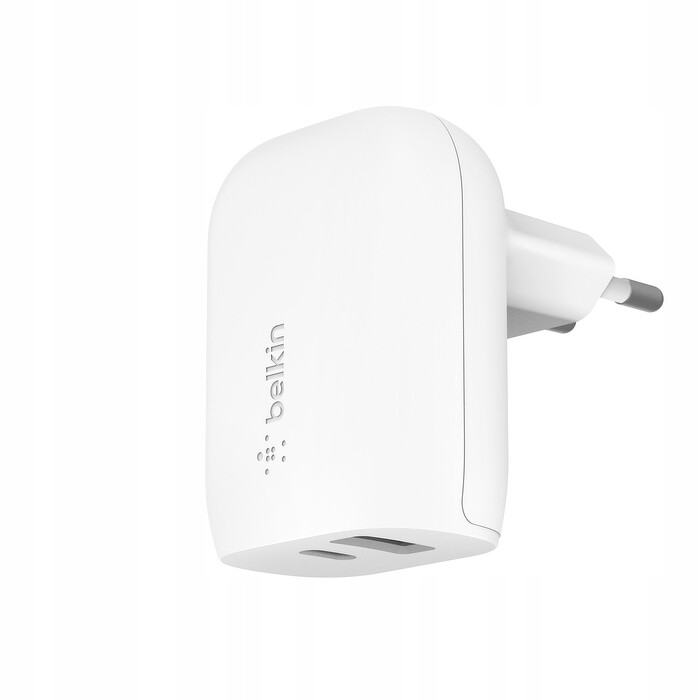 Belkin Belkin Nabíječka Usb-c 25W, Usb-a 12 W, 37 W, úhlová, bílá