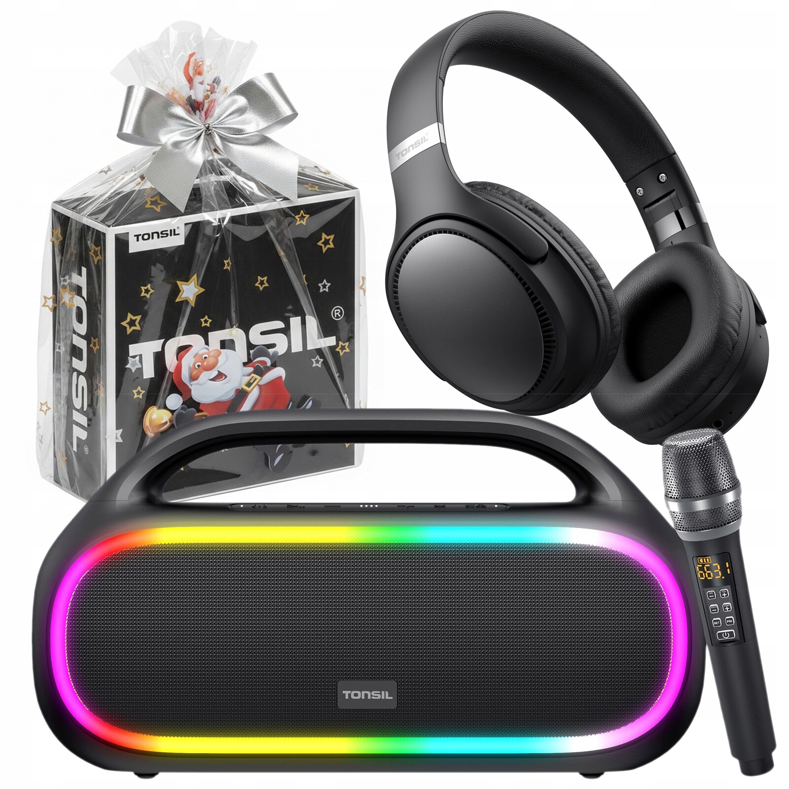 Dárková Sada Tonsil Bluetooth reproduktor Tonus mikrofon sluchátka R35