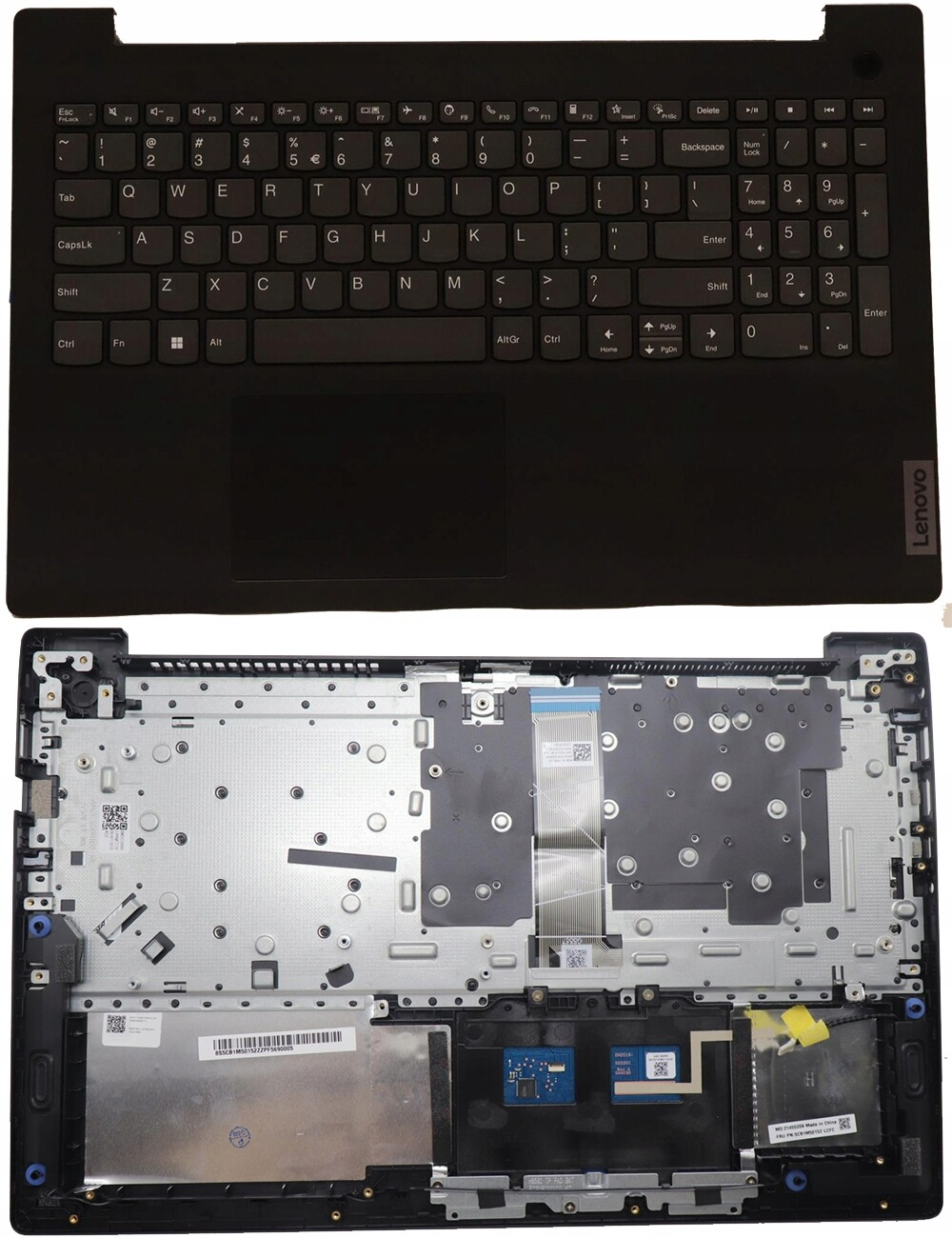 Nový Palmrest Pouzdro Klávesnice Lenovo 5CB1H80219 5CB1L67772 Černá