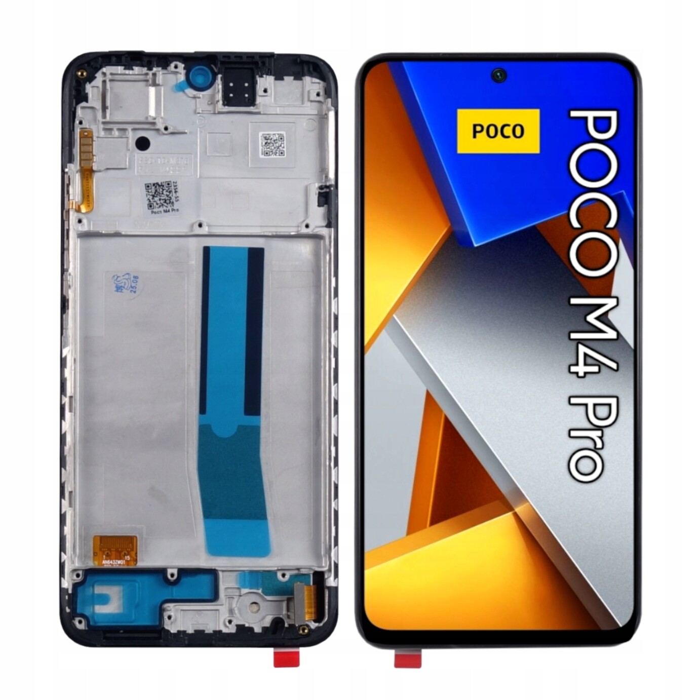 Oled dotykový displej pro Xiaomi Poco M4 Pro 4G Rámeček Černý