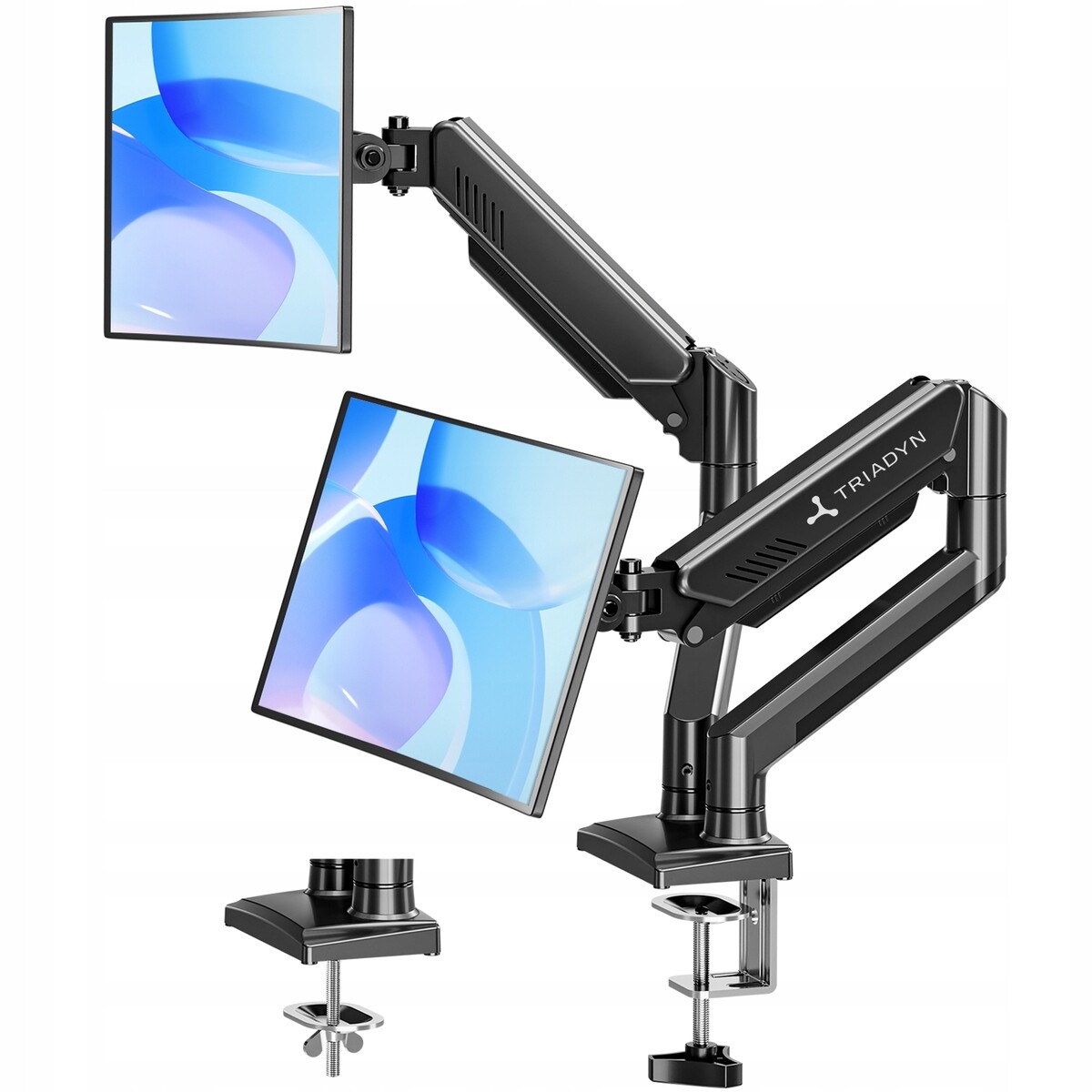 Univerzální Stolní Držák Pro Dva Otočné Monitory, Nastavitelný O 13-32 Palce