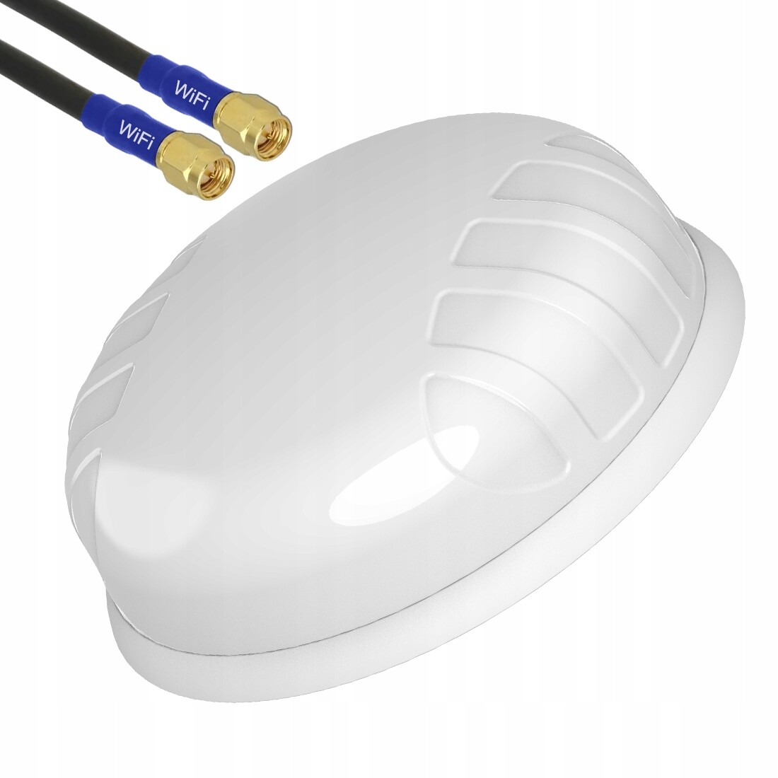 Širokopásmová všesměrová anténa 2v1 WiFi MIMO2x2 Poynting PUCK-12-V2-W