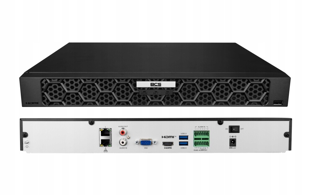 Ip rekordér BCS-P-NVR1602-A-4K(5) 16 kanálový, 16 Mpx, 2xHDD Bcs Point
