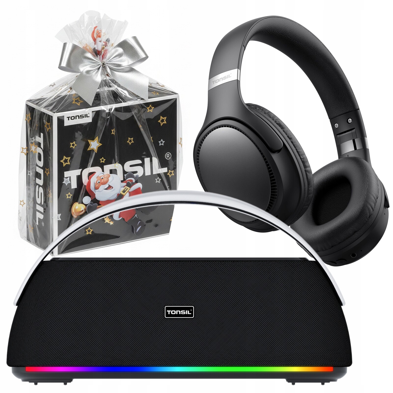 Dárková Sada Tonsil: Bluetooth reproduktor Flow sluchátka R35 černá