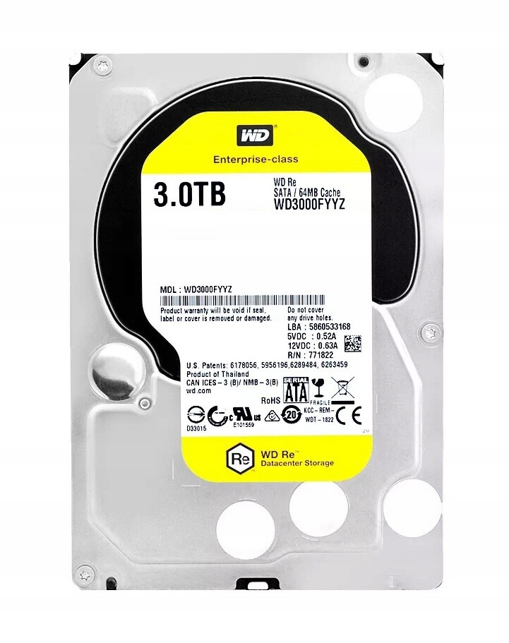Pevný Disk Wd Re WD3000FYYZ 3.5