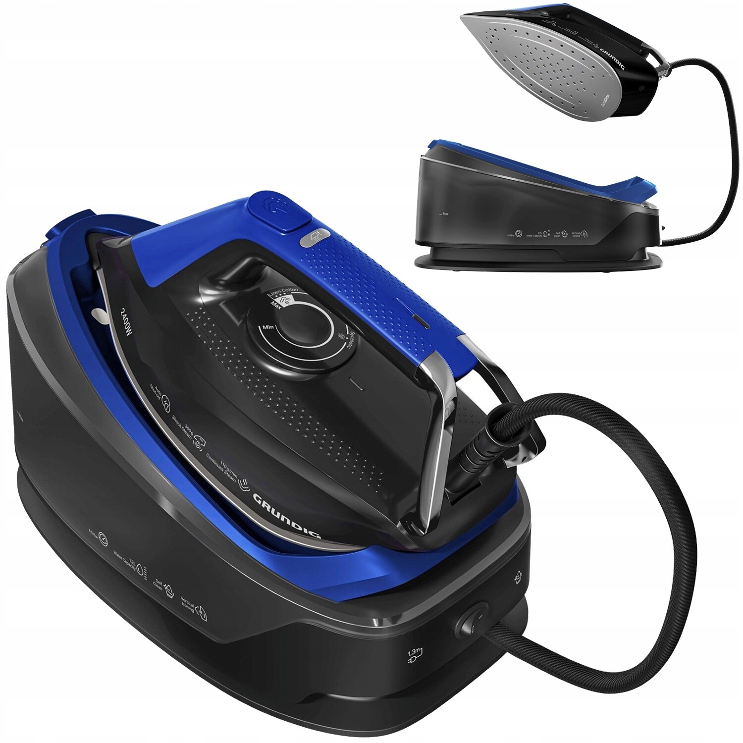 Parní stanice Grundig Sis 6450L 2400W Žehlička s parním generátorem