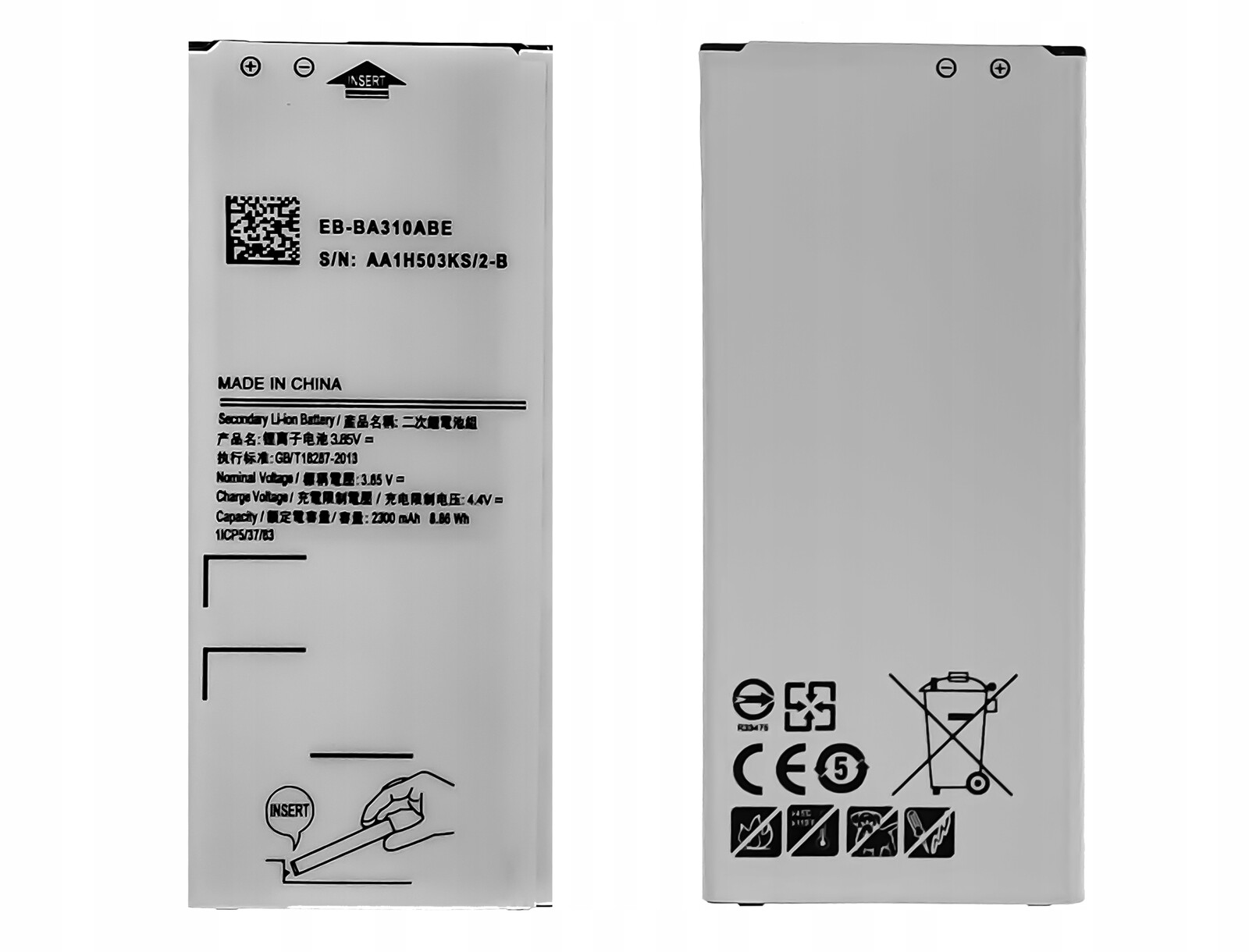 Nová baterie EB-BA310ABE Akumulátor 2300 mAh pro Samsung Galaxy A3 2016 Lte