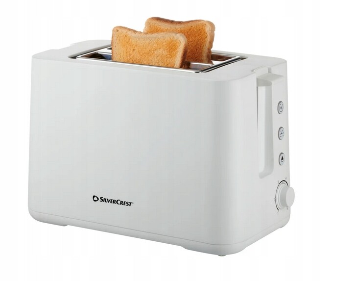 Toustovač Silvercrest Stk 870 D1 bílý s funkcí rozmrazování a ohřívání
