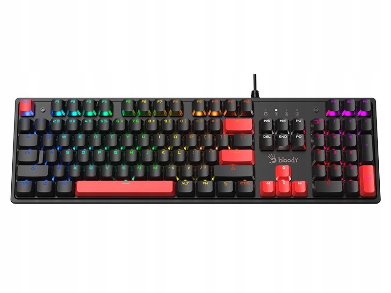 Mechanická klávesnice A4TECH Bloody S520N Fire Black Blms Red Plus Switch