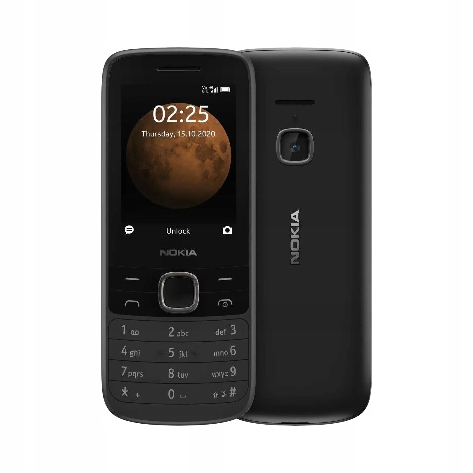 Nokia mobilní telefon 225 4G Dual Sim 128MB černý
