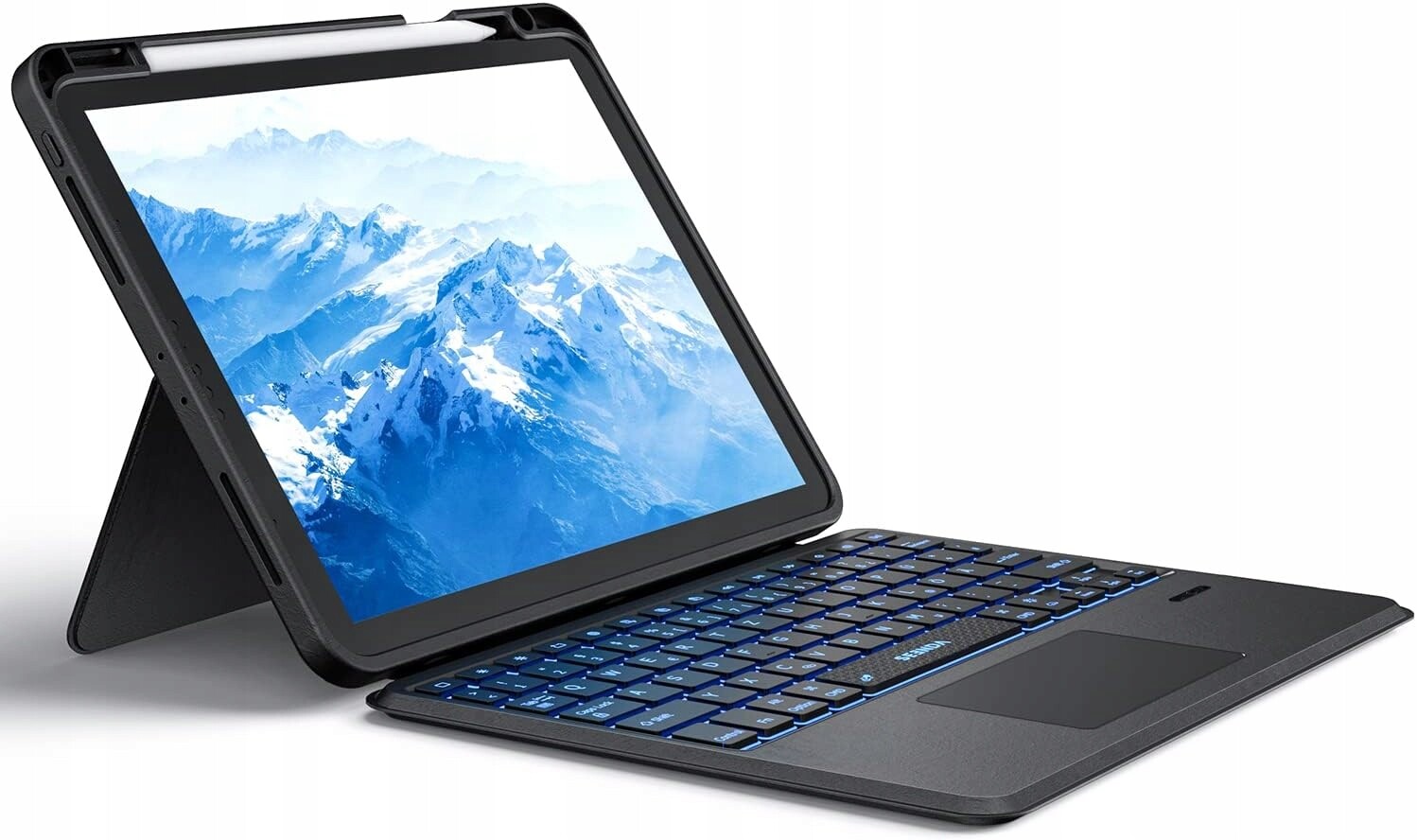 Pouzdro s klávesnicí Qwertz Seenda pro iPad 10. generace 2022 10,9 palců, černé